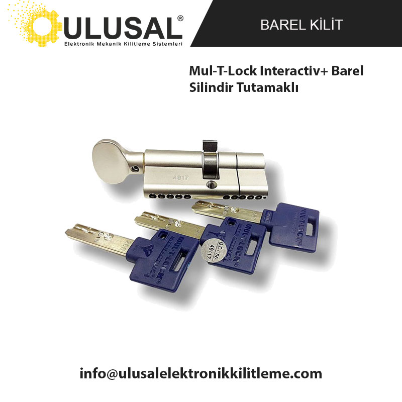 Mul-T-Lock Interactiv+ Barel Silindir Tutamaklı