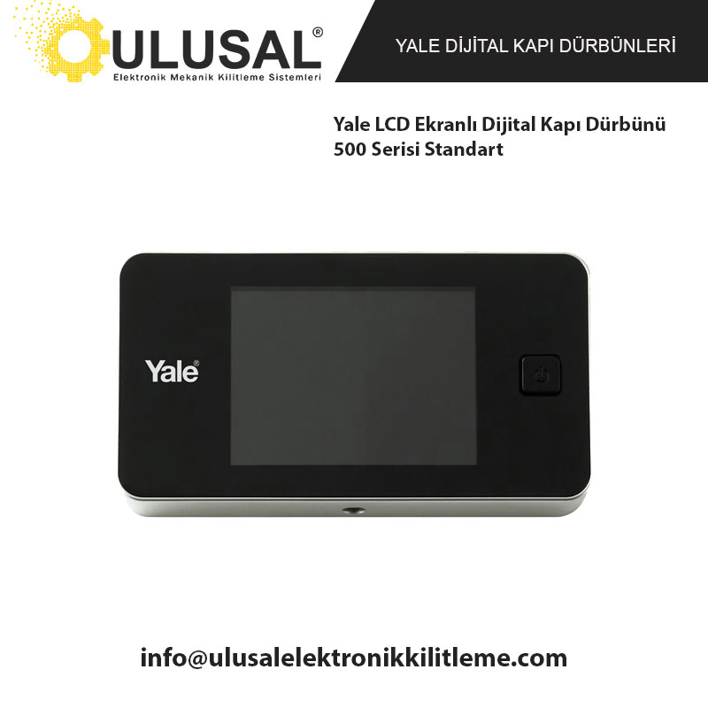 Yale LCD Ekranlı Dijital Kapı Dürbünü 500 Serisi Standart