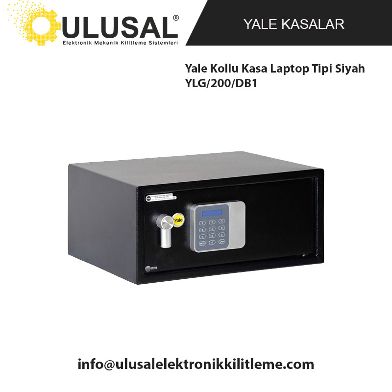 Yale Kollu Kasa Laptop Tipi Siyah YLG/200/DB1